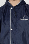 Fabseasons Blue Apex High Quality Long Unisex Raincoat -with Adjustable Hood & Reflector at Back