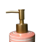 FabSeasons Pink Ceramic Soap Dispenser, 350ML