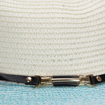 FabSeasons Drip Shade Blue Hat with belt