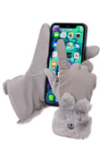 FabSeasons Winter Gloves For Girls & Women, with faux fur on the inner for cold weather, Touchscreen enabled finger