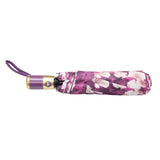 FabSeasons Purple Floral Printed 3 Fold Fancy Automatic Umbrella